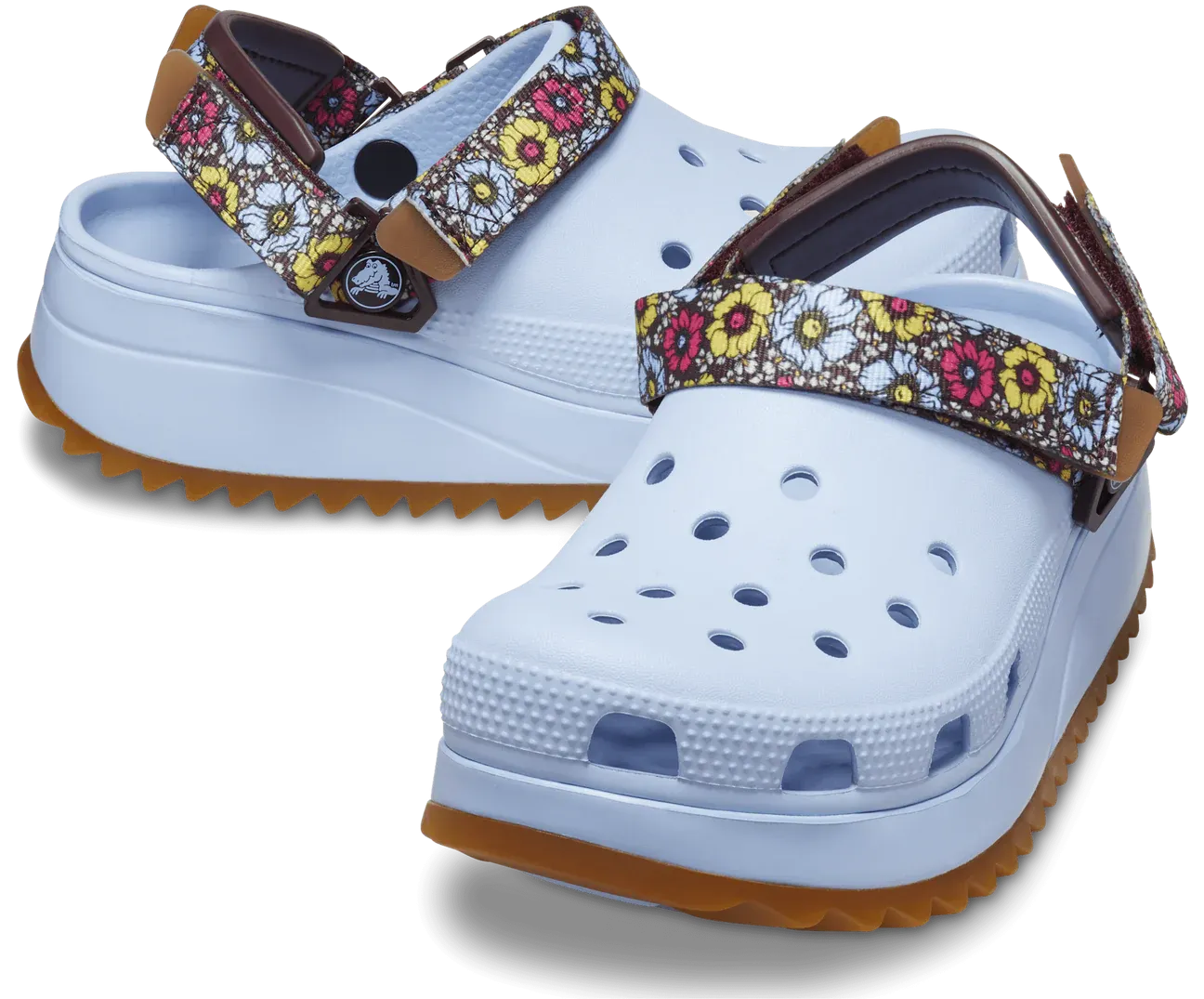 Crocs Hiker Retro Floral Clog Blue Calcite