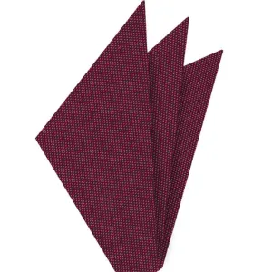 Dark Fuchsia Oxford Silk Pocket Square #FFOXP-8