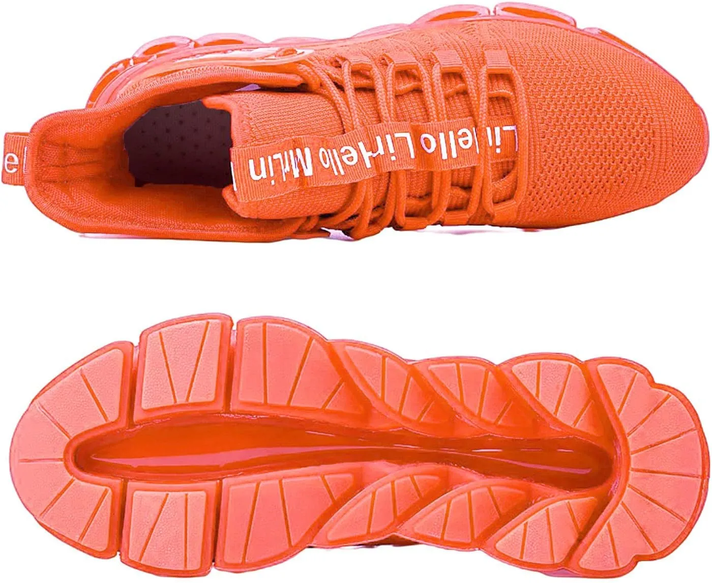 DUDHUH Running Shoes for Men Comfortable Athletic Cross Trainer Casual Walking Fashion Mens Tennis Sock Sneakers