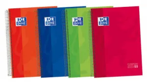 EUROPEANBOOK 5 TAPA EXTRADURA A4  120H.5X5 COLORES VIVOS 50% HOJAS GRATIS