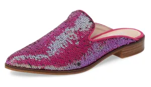Fashion Pink Pointed Toe Shellys Shoes High-trust Flat Mules London Neon Artistic Cantara Slides