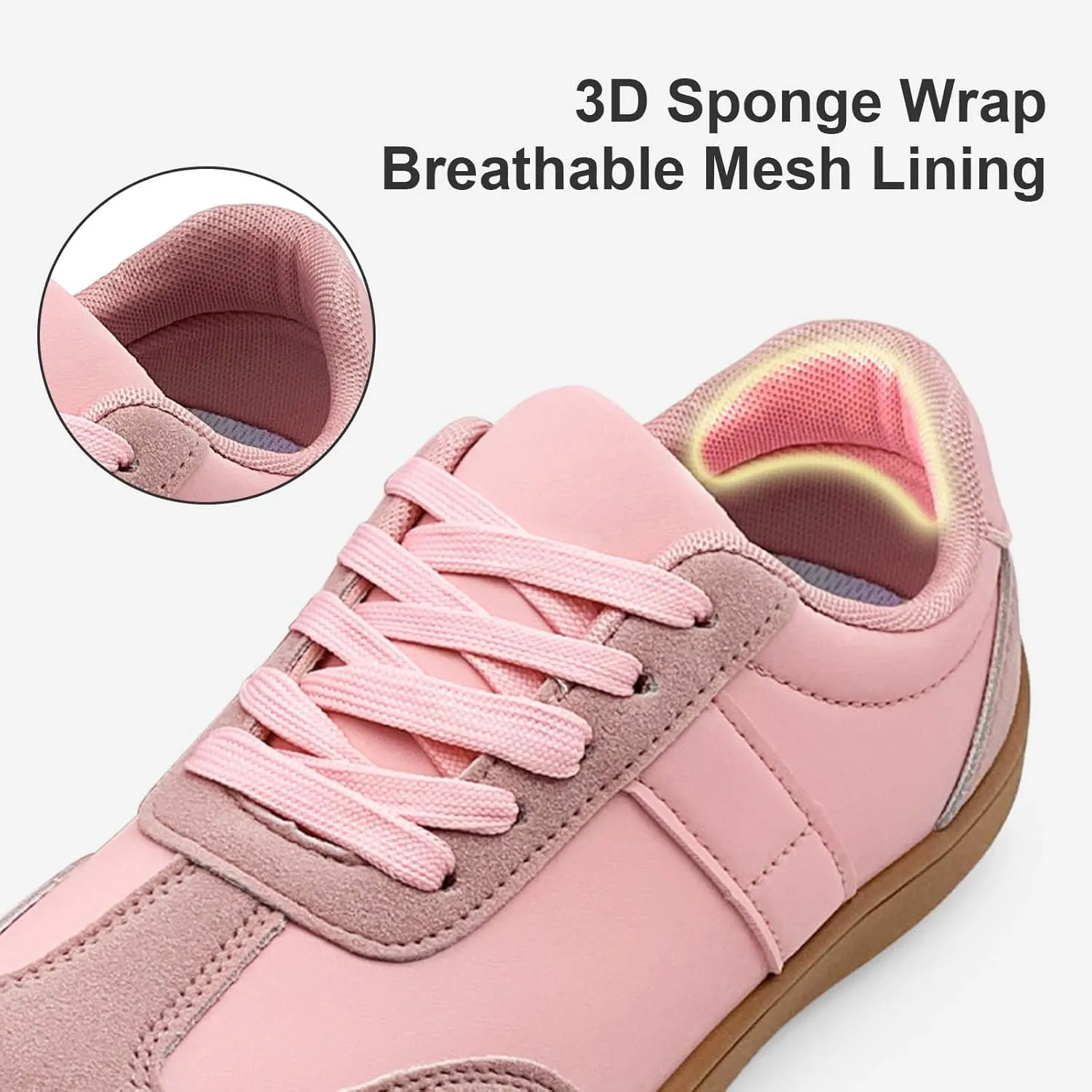 Fashion Sneakers for Women Men, Classic Casual Retro Trainer Shoes Low-Top Comfortable Breathable Walking Flat Tennis Shoes