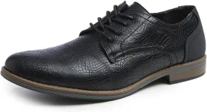 FEVERSOLE Men's Classic Dress Oxford Vegan Leather Casual Derby Shoes