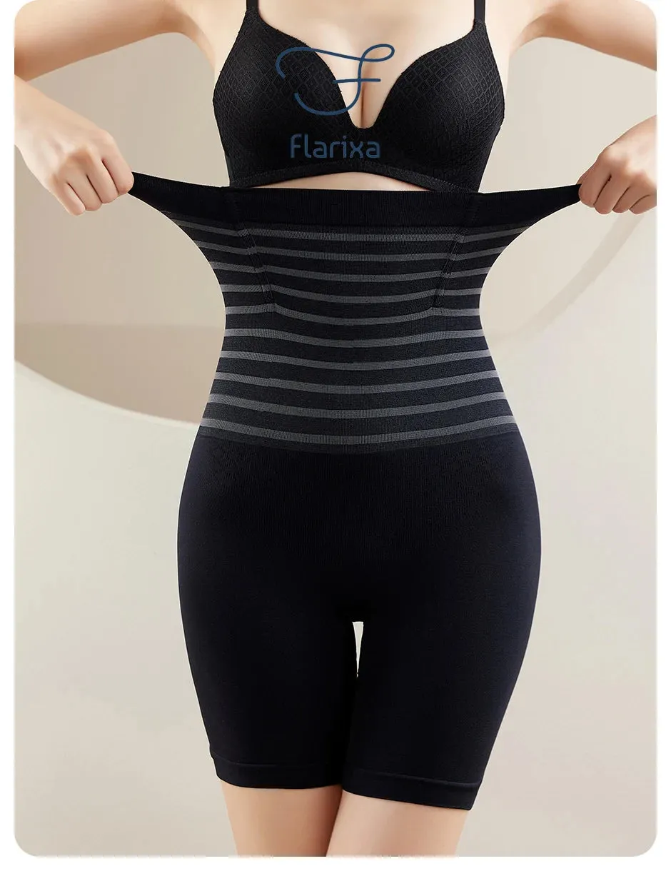 Flarixa High-Waist Tummy Control Panties – Slimming Boxer Shapewear Shorts