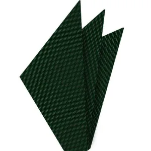 Forest Green Oxford Silk Pocket Square #EOXP-11