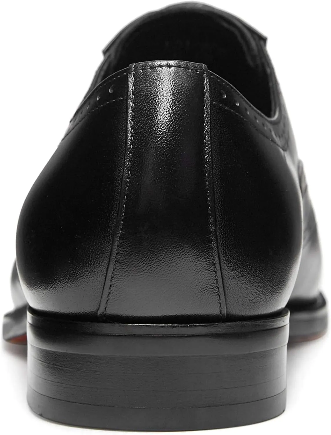 FRASOICUS Men’s Dress Shoes with Genuine Leather in Classic Brogue Elastic Band Oxford Formal