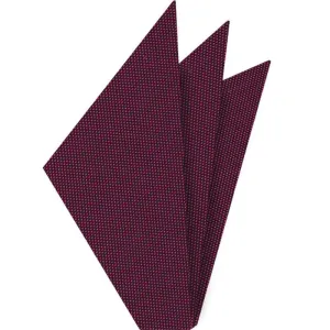 Fuchsia Oxford Silk Pocket Square #FFOXP-7