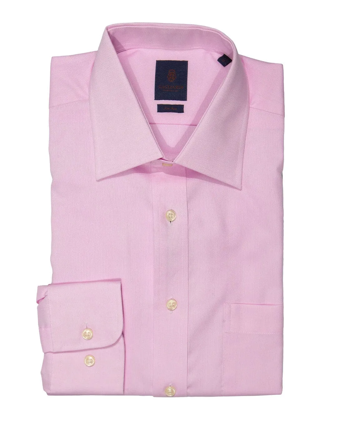 Gagliardi Tailored Fit Pink Oxford Non Iron Shirt