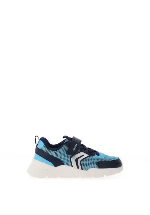 Geox Boy Loftus Velcro Trainer, Blue