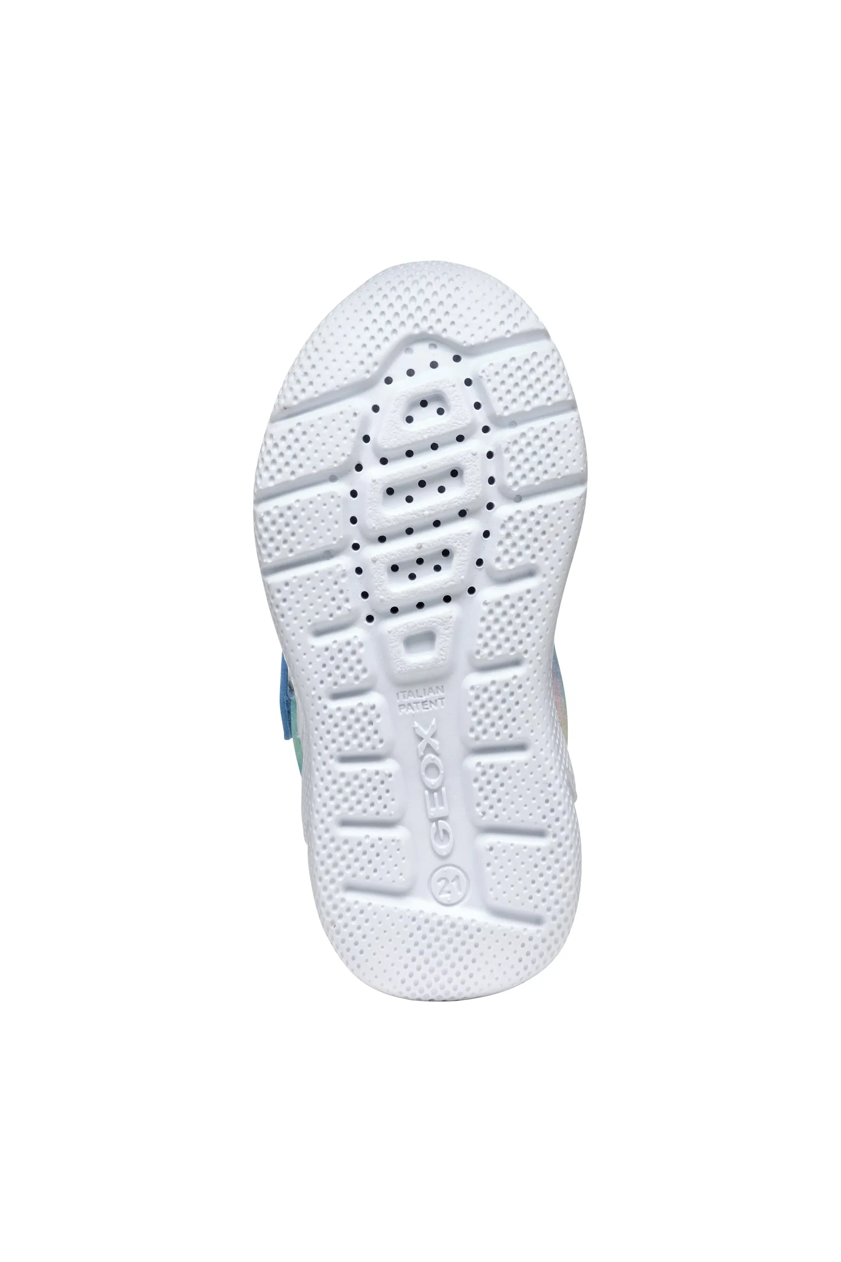 Geox Sprintye Girls Sky Blue Multicolour Trainer