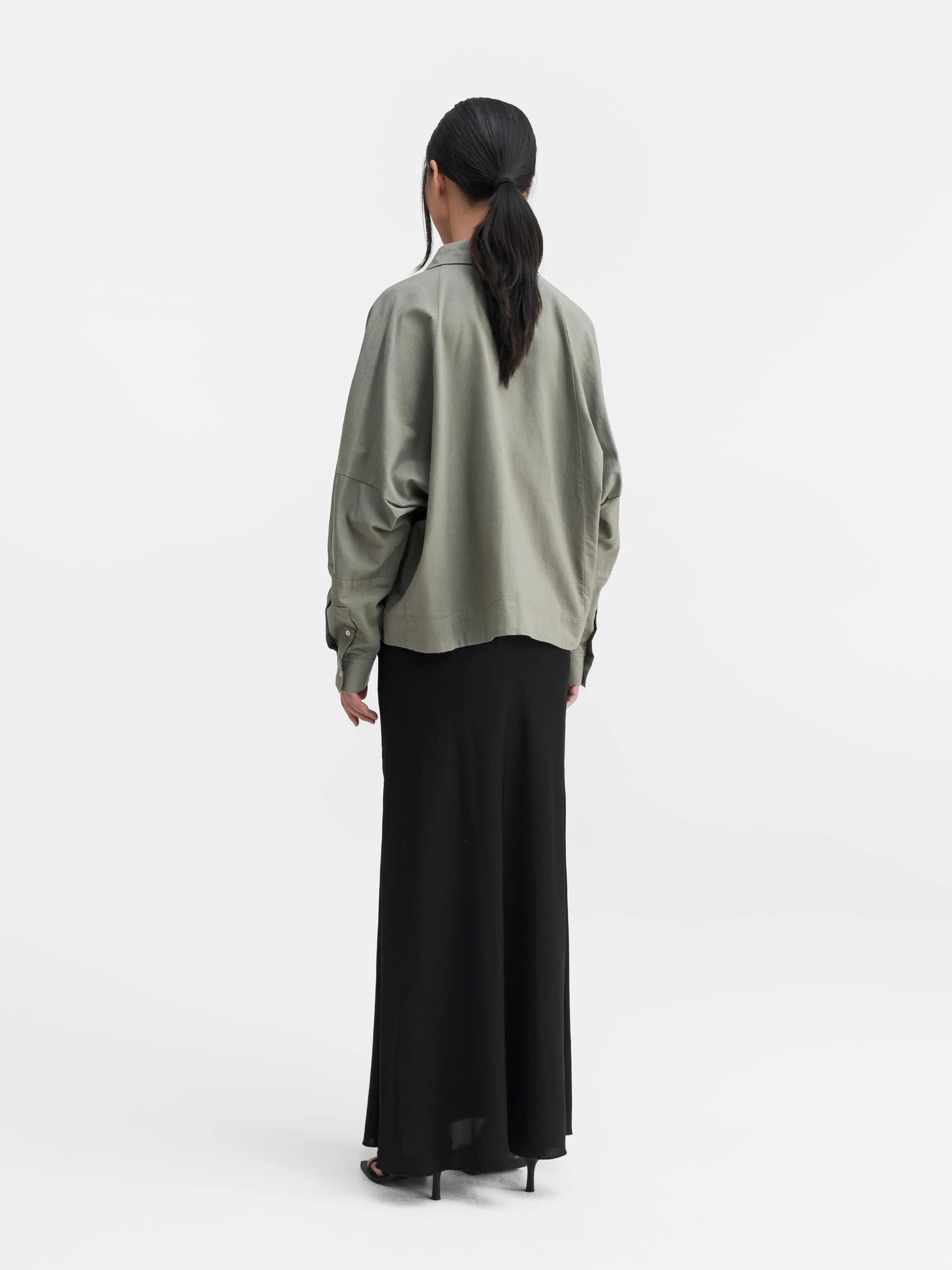 Gigi oxford shirt light military