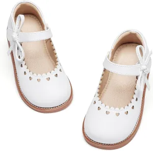 GINFIVE Toddler Girls Dress Shoes Little Kids Oxfords Flats School Mary Janes Shoes