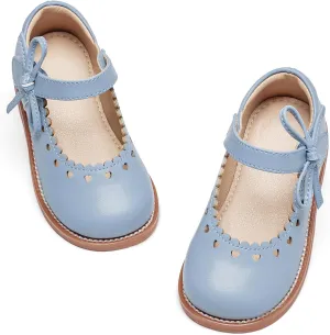 GINFIVE Toddler Girls Dress Shoes Little Kids Oxfords Flats School Mary Janes Shoes