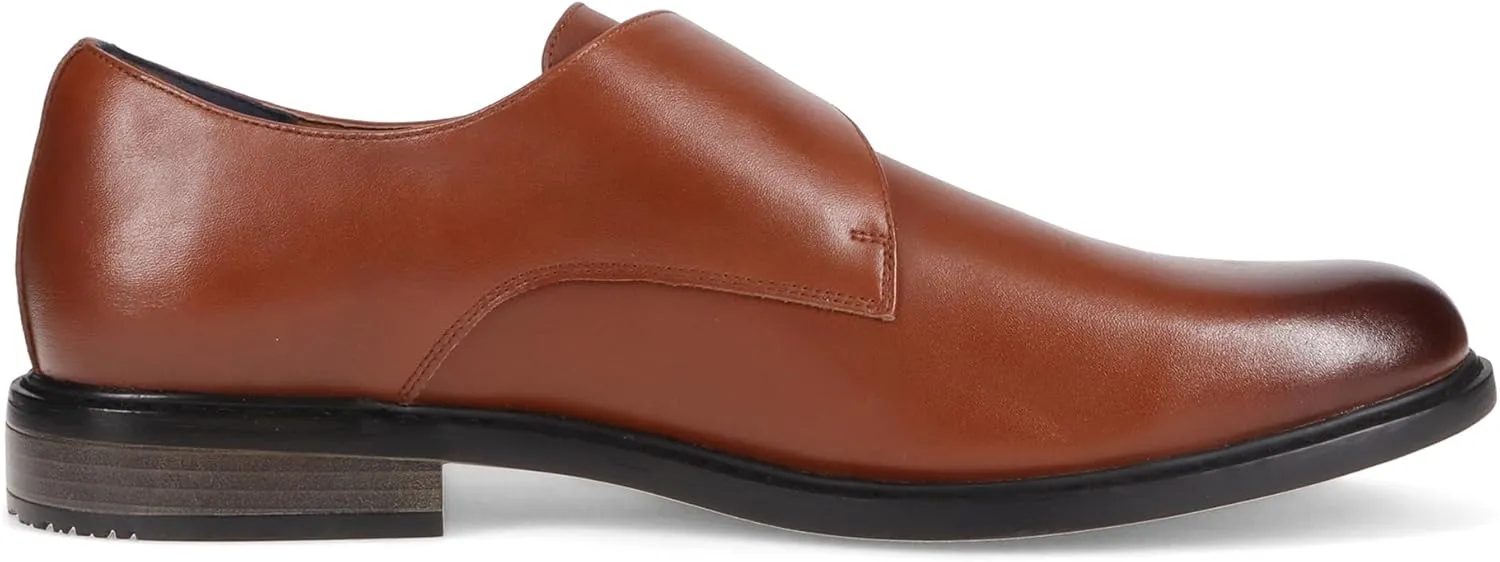 Gunnar and Troy Maverick Mens Dress Shoes Oxford | Single Monk Strap Dress Shoes for Men | Classic Wingtip Oxford Silhouette with Leather Uppers