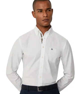 Hackett Optic White Oxford Multi Shirt