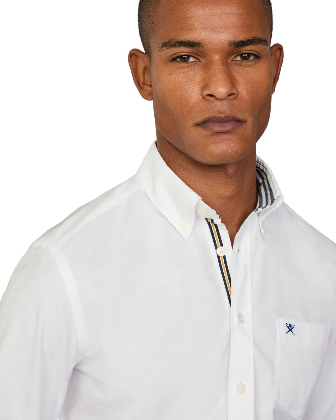 Hackett Optic White Oxford Multi Shirt