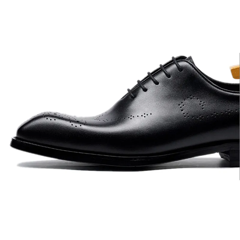 Handmade Leather Brogue Oxford Dress Shoes