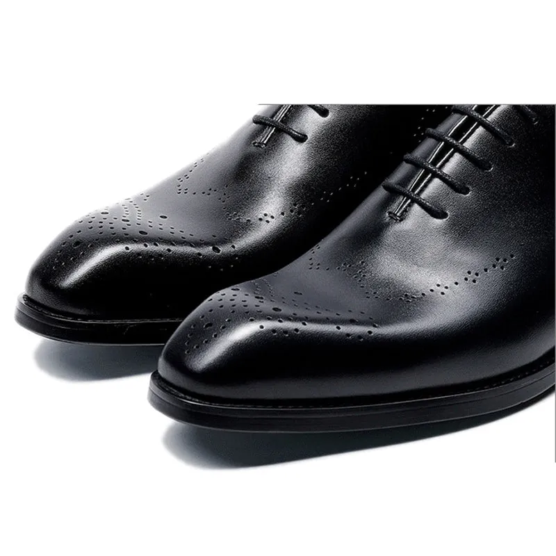 Handmade Leather Brogue Oxford Dress Shoes