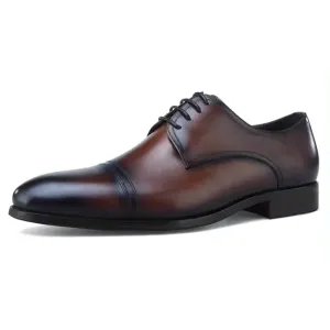 Handmade Leather Full Grain Oxford Dress Shoes