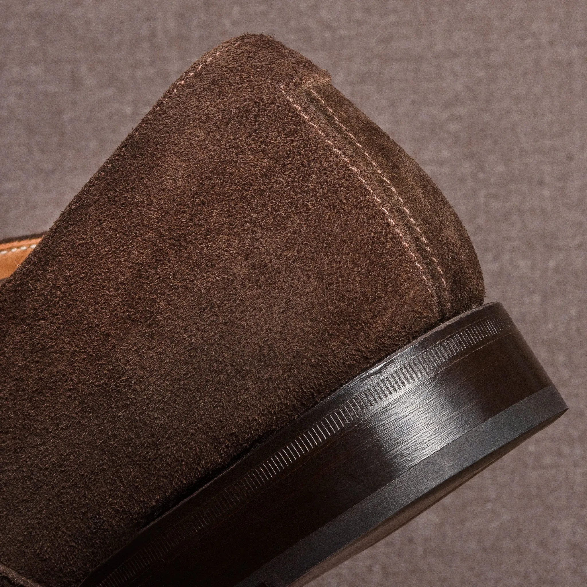 Harvey Captoe Oxford Chocolate Suede