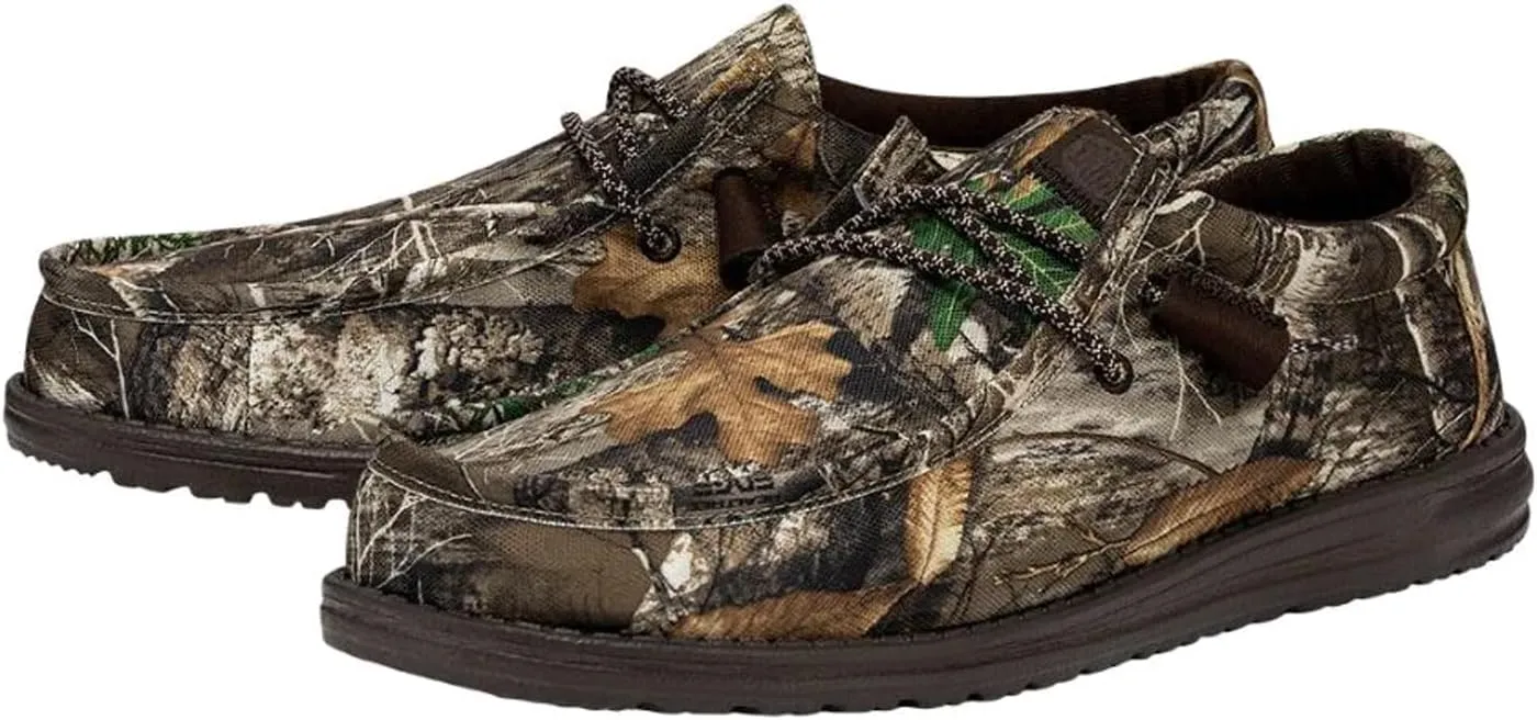 Hey Dude Men's Wally Realtree Edge | Men's Shoes | Men Slip-on Loafers | Comfortable & Light-Weight