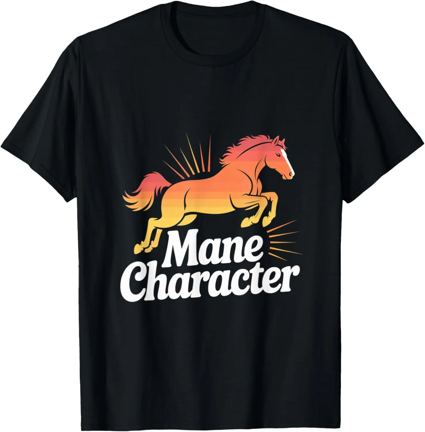 Horse Trainer Mane Character Design T-Shirt