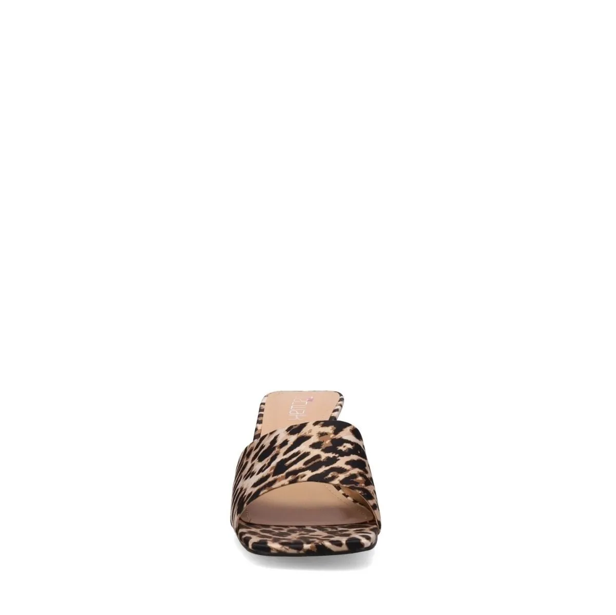 Inniu Catwalk Katy Mule Heel Leopard Satin