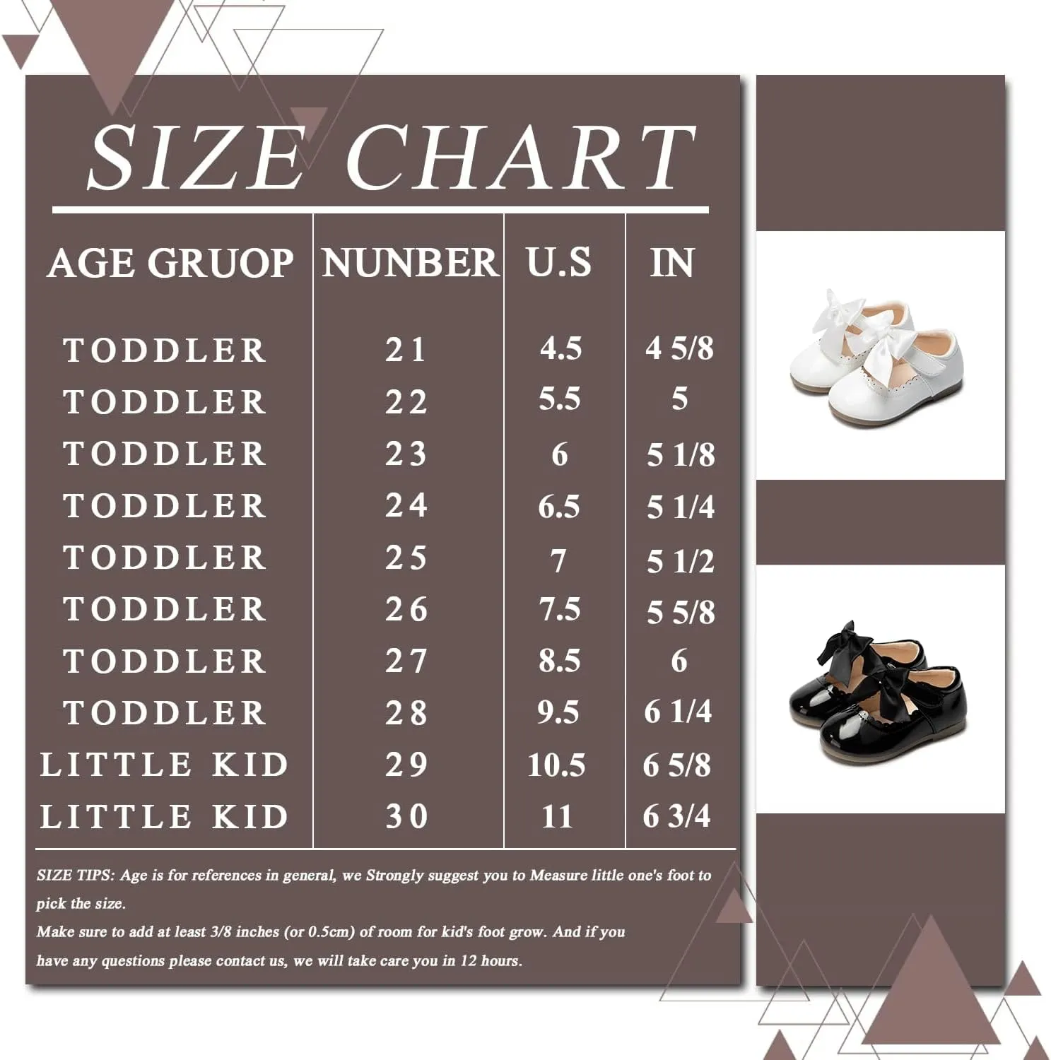 ISINSER Toddler Girls Classic Oxford Shoes Princess Dress Mary Jane Party Bowknot Flats School Uniform Shoes