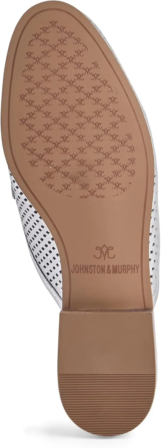 Johnston & Murphy Perfed Bit Mule Women’s Shoe, Women’s Dress Shoes, Office Shoes for Women, Slip On Leather Mules