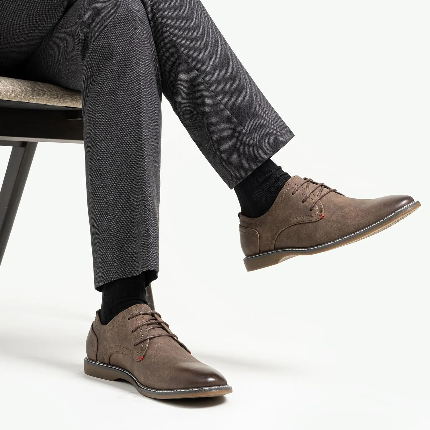 Jousen Men's Casual Dress Shoes Retro Business Classic Dress Shoes for Men