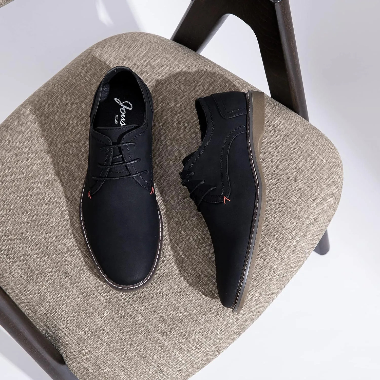 Jousen Men's Casual Dress Shoes Suede Business Classic Dress Shoes for Men