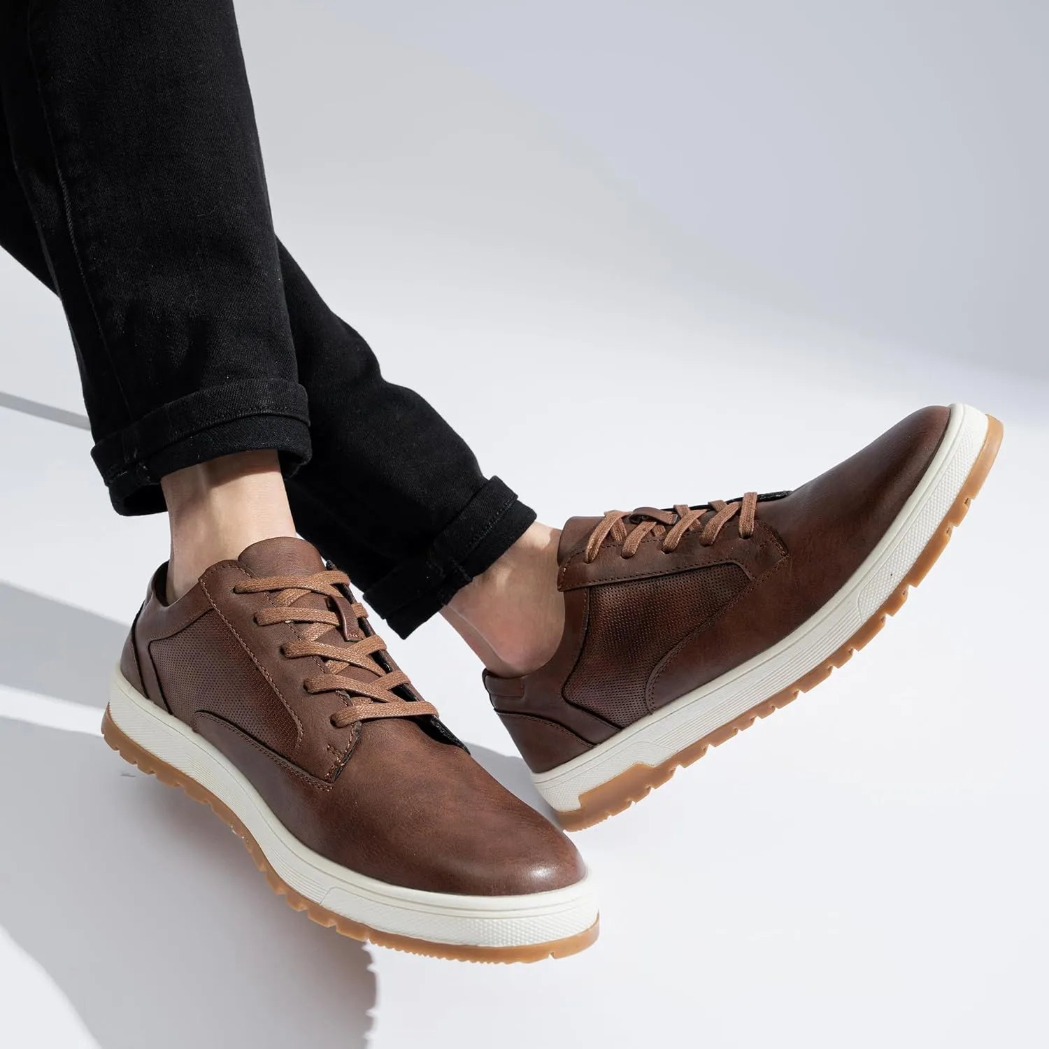 Jousen Mens Casual Shoes Retro Men's Fashion Sneakers Simple Oxford Dress for Men