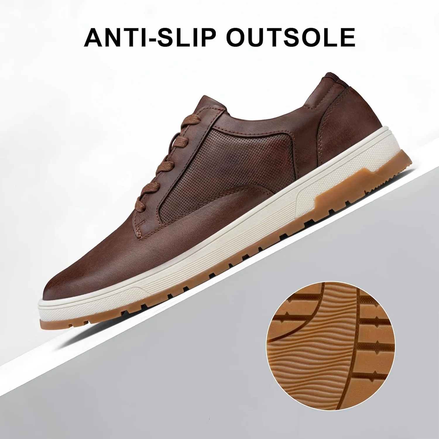 Jousen Mens Casual Shoes Retro Men's Fashion Sneakers Simple Oxford Dress for Men