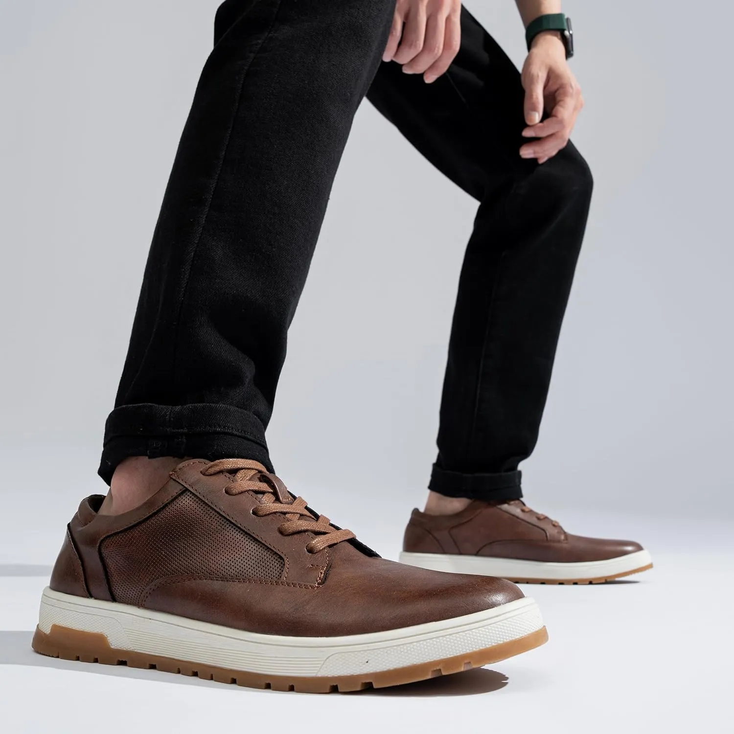 Jousen Mens Casual Shoes Retro Men's Fashion Sneakers Simple Oxford Dress for Men