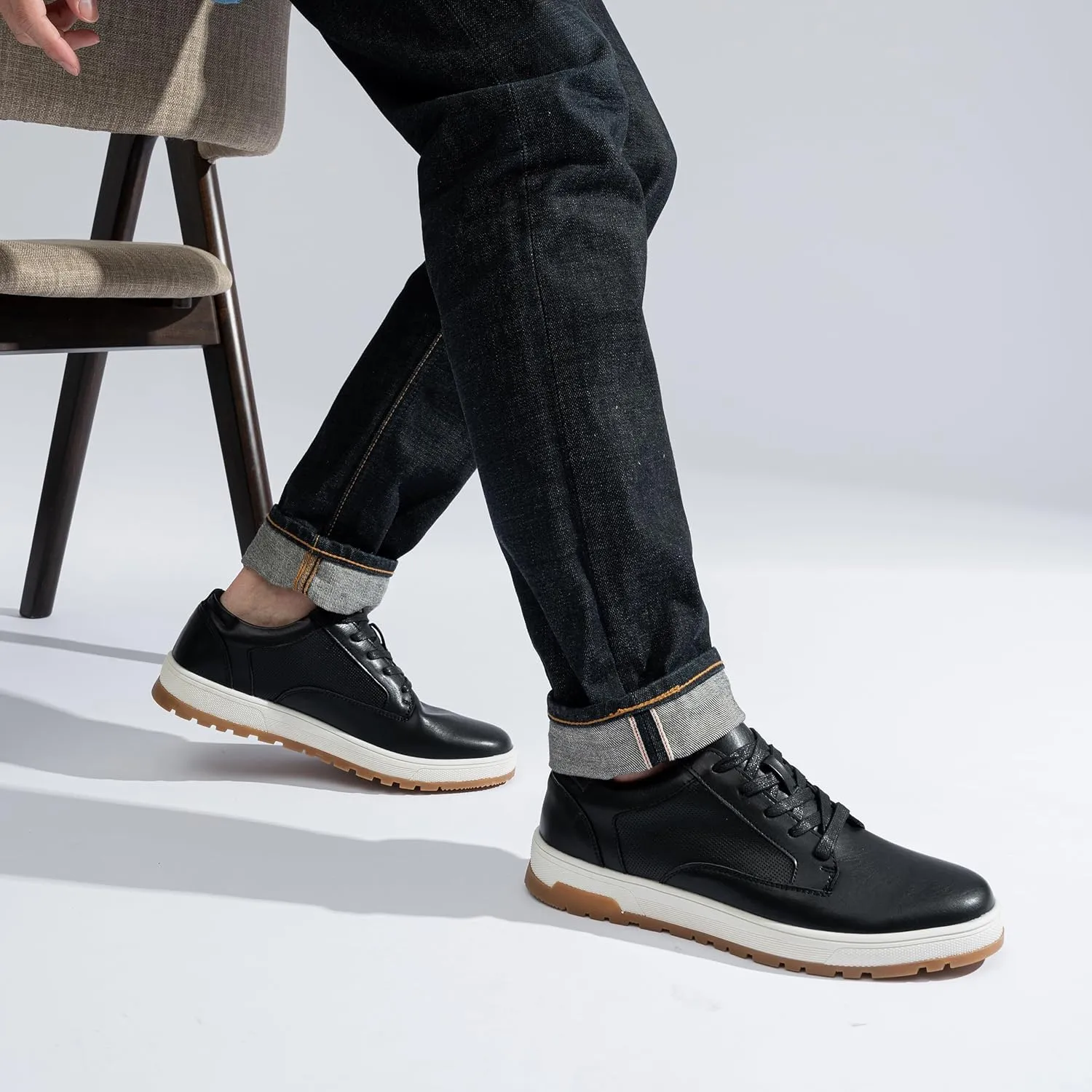 Jousen Mens Casual Shoes Retro Men's Fashion Sneakers Simple Oxford Dress for Men