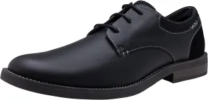 Jousen Mens Dress Shoes Retro Plain Toe Business Casual Oxfords Dress Shoes for Men