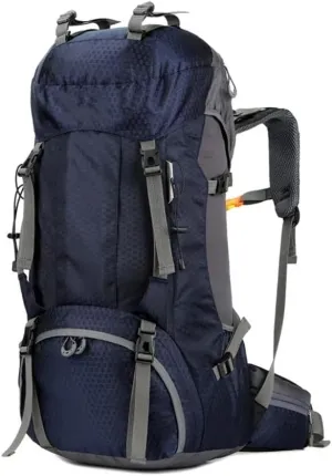 JSEIAJB 60L Outdoor Backpack Camping Climbing Bag Waterproof Mountaineering Hiking Backpacks Sport Bag