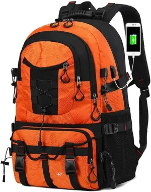 JSEIAJB Large Capacity Multi Compartment Waterproof Travel Bag with Hiking Backpack