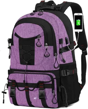 JSEIAJB Large Capacity Multi Compartment Waterproof Travel Bag with Hiking Backpack