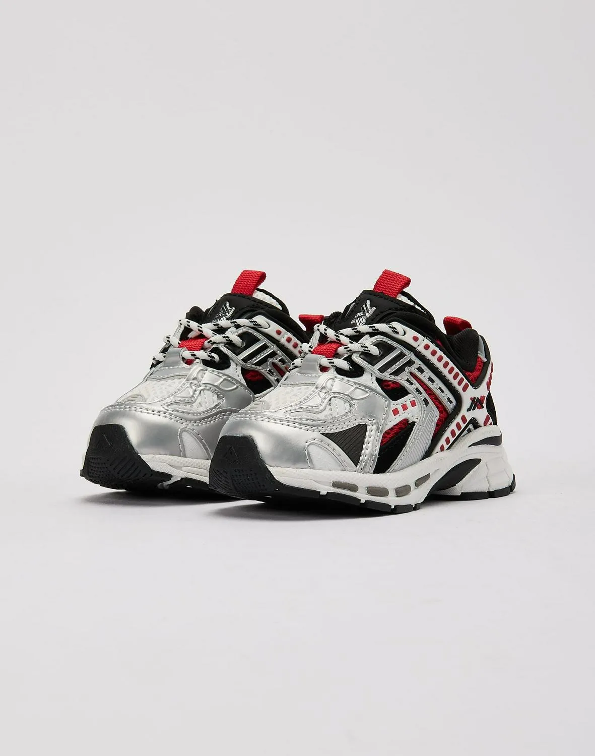 Kids Javi Emerge TD Red White Black Silver Gray EMERGE RED-TD Shoe Trainer