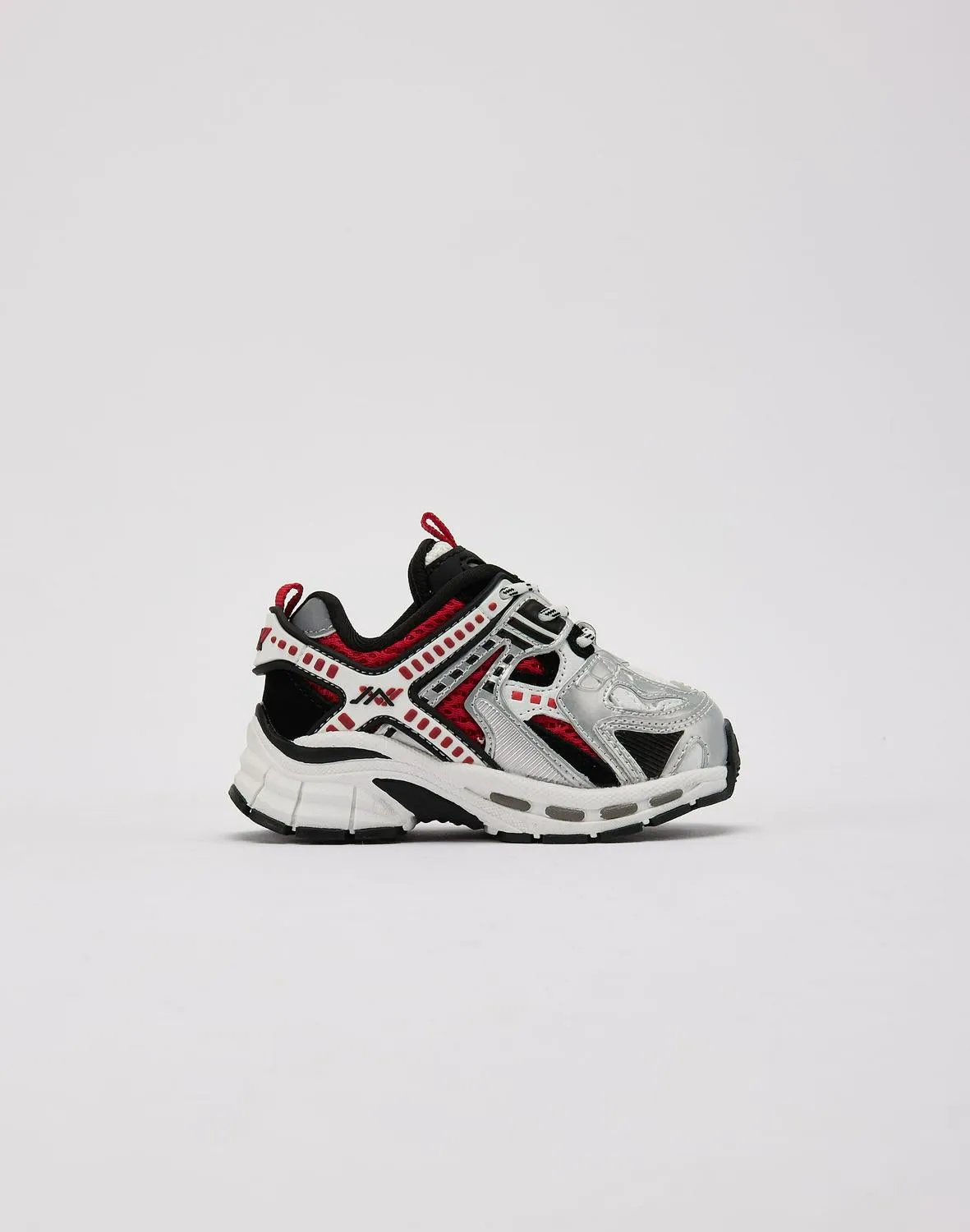 Kids Javi Emerge TD Red White Black Silver Gray EMERGE RED-TD Shoe Trainer
