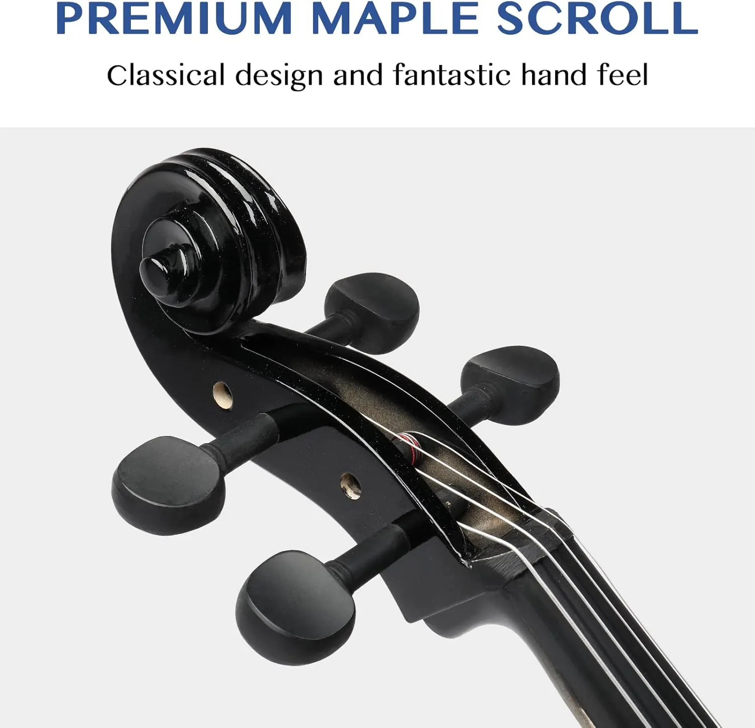 Ktaxon Full-Size Cello, Beginner Cello 4/4, Acoustic Cello Set with Portable Bag, Bow, Rosin, Bridge, Adults & Kids String Musical Instruments(Black)