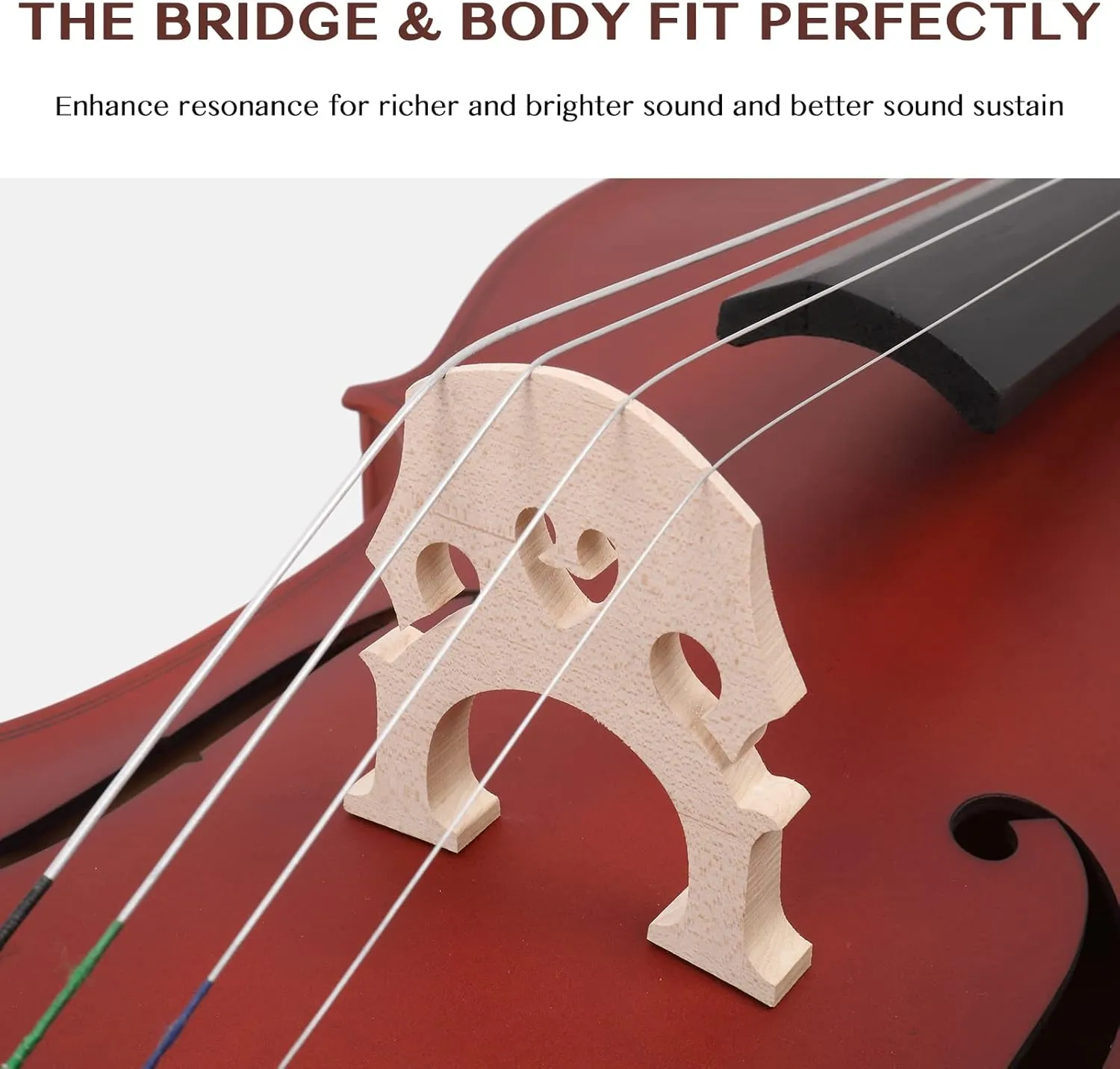 Ktaxon Full-Size Cello, Beginner Cello 4/4, Acoustic Cello Set with Portable Bag, Bow, Rosin, Bridge, Adults & Kids String Musical Instruments(Matte Nature)