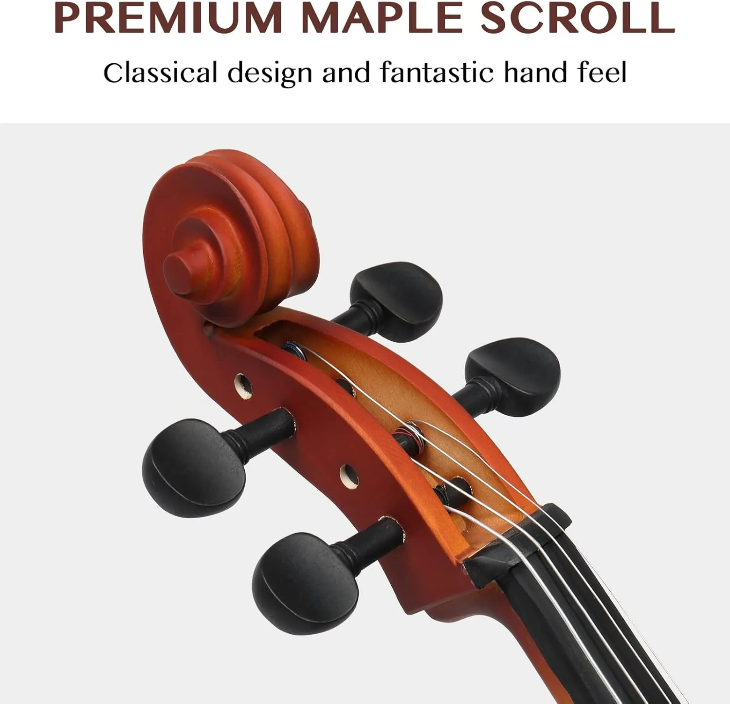 Ktaxon Full-Size Cello, Beginner Cello 4/4, Acoustic Cello Set with Portable Bag, Bow, Rosin, Bridge, Adults & Kids String Musical Instruments(Matte Nature)