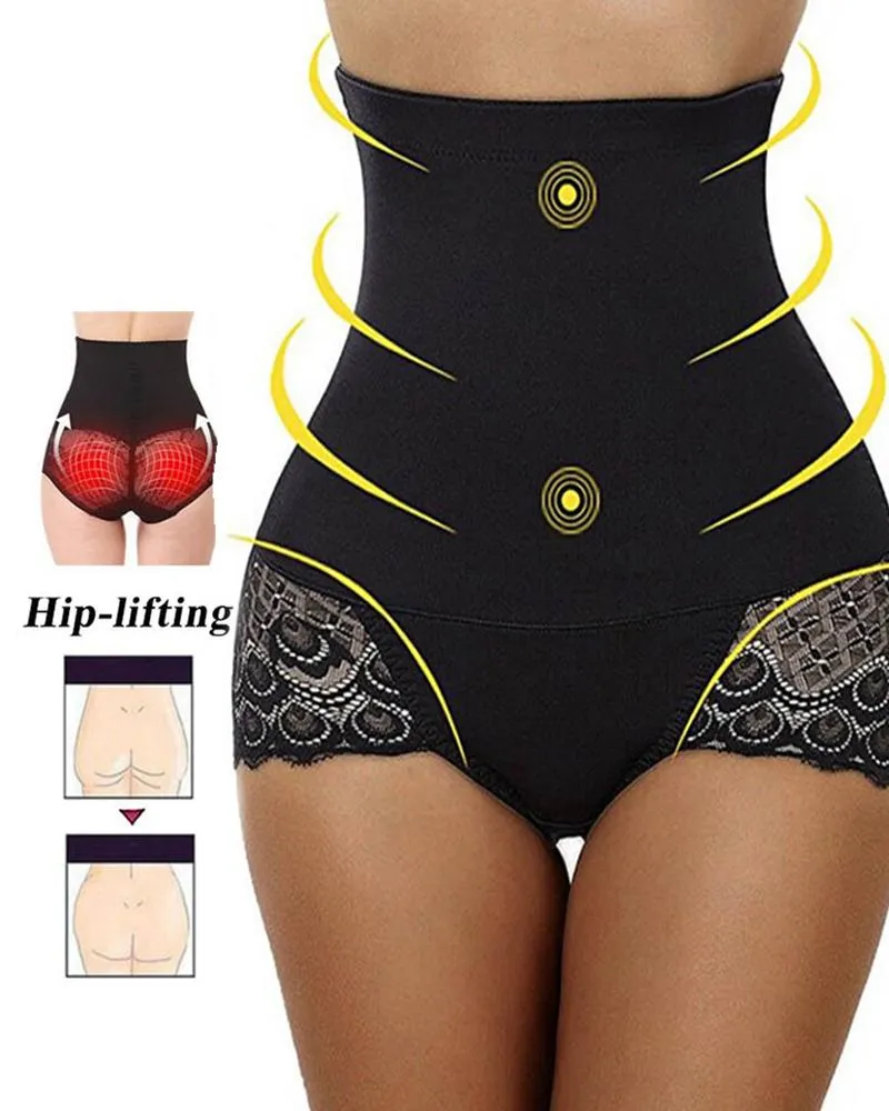 Lace Body Shaper Tummy Control Panty Slim Waist Trainer
