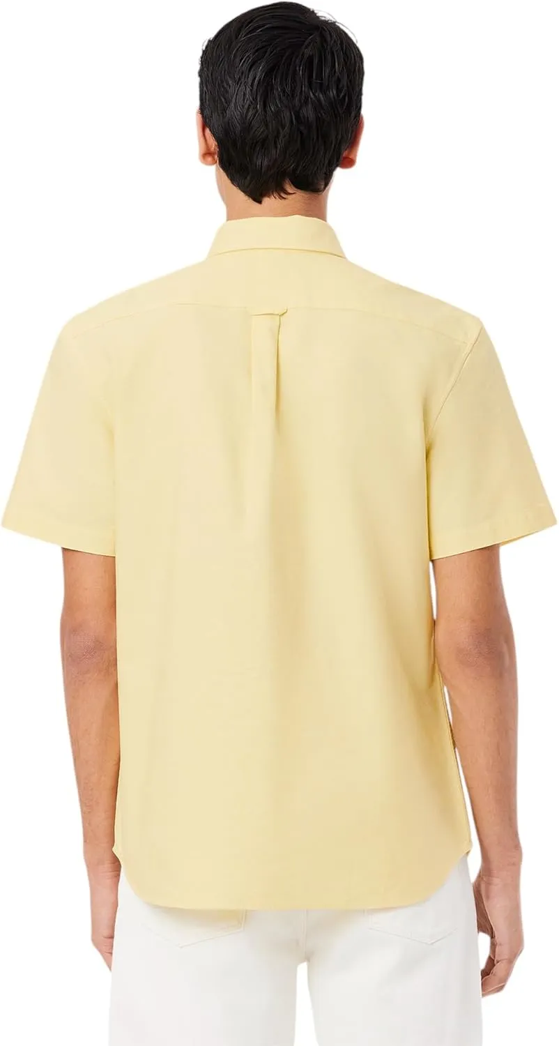 Lacoste Men's Regular Fit Short Sleeved Oxford Shirt