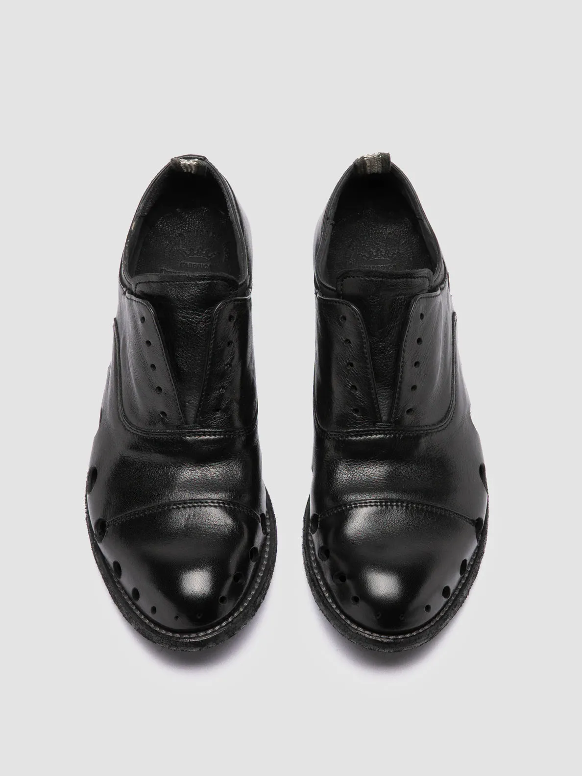 LEXIKON 546 - Scarpe Oxford in Pelle Nera