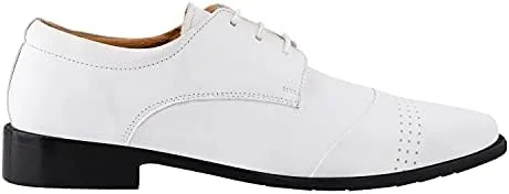LIBERTYZENO Mens Croco Lizard Print Genuine Leather Adults Slip On & Lace Up Oxford Dress Shoes for Easter Gift