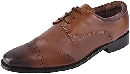 LIBERTYZENO Mens Croco Lizard Print Genuine Leather Adults Slip On & Lace Up Oxford Dress Shoes for Easter Gift