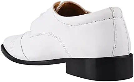 LIBERTYZENO Mens Croco Lizard Print Genuine Leather Adults Slip On & Lace Up Oxford Dress Shoes for Easter Gift